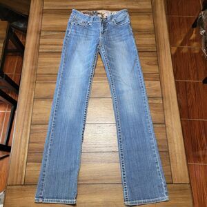 Adiktd Denim Jeans Rose & Bling Pockets - Size 2/W27